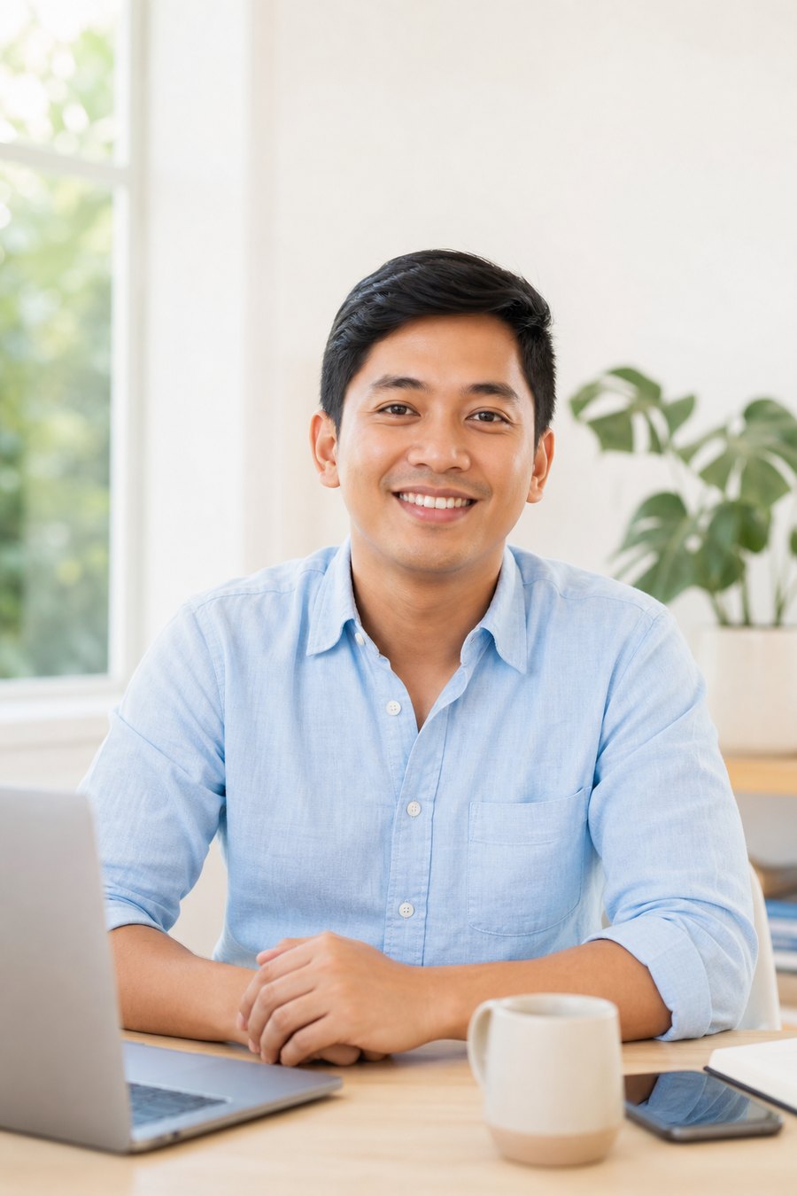 Virtual Coworker team member at a desk
